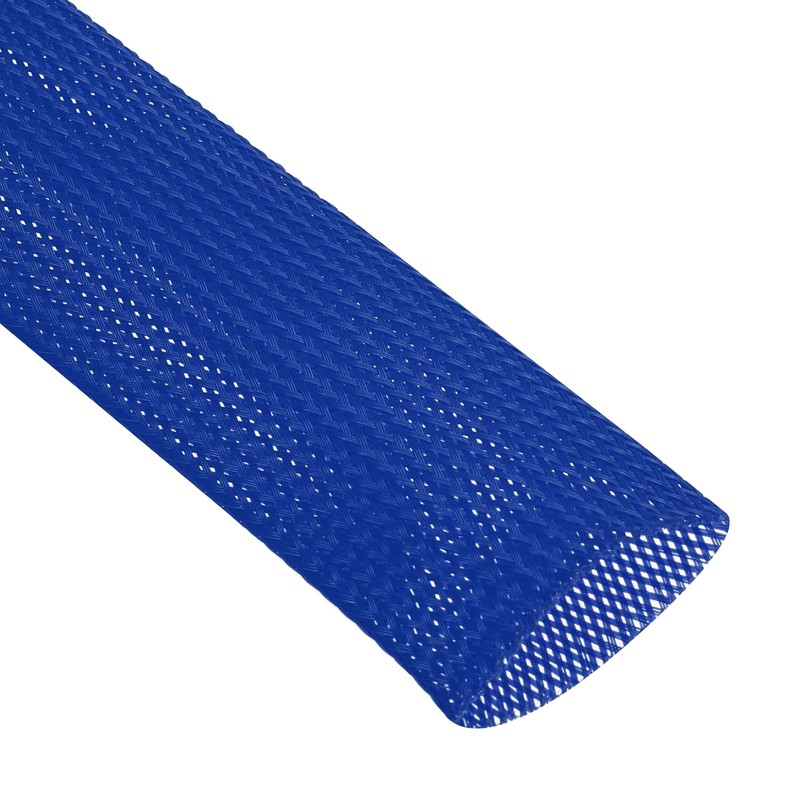 sourcing map Expandable Sleeving, 1.5-inch 25ft Cable Sleeve, Blue