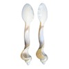 Set of 02 Spoons Shell Spoon Mother of Pearl Caviar