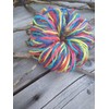Rainbow Pumpkin for Fall Table Decor, Shelf or Mantel