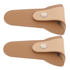 Outanaya 2 Pcs Scissor Protector Cases for Cuticle Nail Trimmers Durable PU Covers for Nail and Toenail Trimming Tool Holder for Home and Salon Use