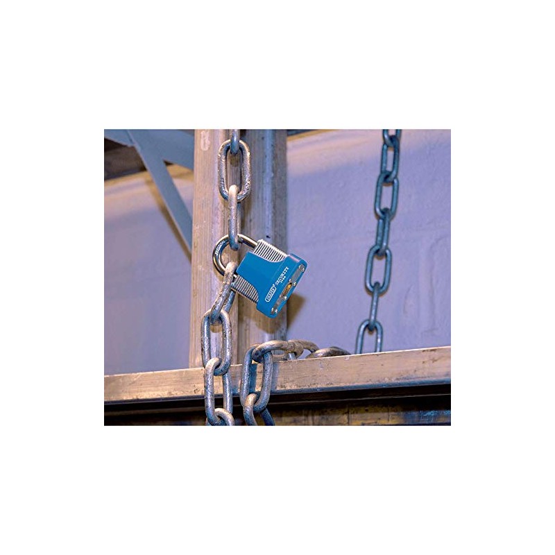 Draper 64180 Laminated Steel Padlock and 2 Keys with Hardened