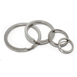 Flat keyring loop ring chain key holder connecting key car / 납작 키링 고리 링 체인 키 홀더 연결 열쇠 자동차