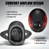 Half Helmet Motorcycle VF08 Open Face DOT Retro Cruiser Helmet