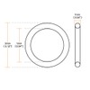 uxcell Silicone O-Rings, 3mm OD 1mm ID 1mm Width VMQ