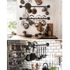 Bailoo Industrail Pipe Pot Pan Rack, Wall mount Pot hangers