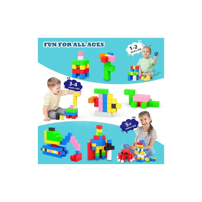 Bloques Magnéticos De Construcción Montessori Crafties 48pz