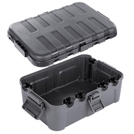 Flemoon IP54 Waterproof Box with Large Capacity Outdoor Weatherproof Box, Gray