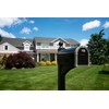 Architectural Mailboxes Landover Aluminum Mailbox Post, Black
