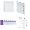Air vent Gravity flap for 125mm duct, Plastic white(TN4)