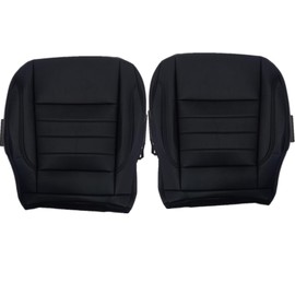 AOUTTUOA Driver & Passenger Side Bottom Microfiber Leather Seat Cover Black Compatible with Ford Escape 2013 2014 2015 2016