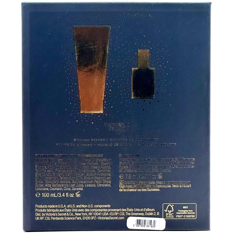 VICTORIA'S SECRET VS HIM PLATINUM 2 PCS GIFT SET FOR