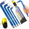 KJE 14-Piece Extra Long Jumbo Hex Key Allen Wrench Set,