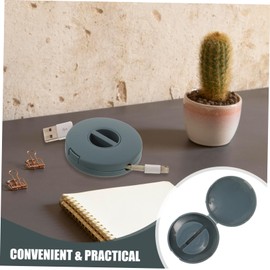 jojofuny 12pcs Portable Cable Winder Organizer Compact Earphone Cord Holder Vibrant Color Charging for Travel and Home Use Includes Transparent