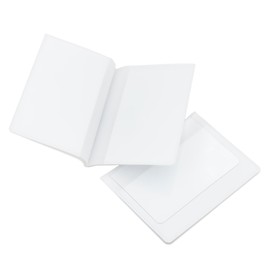 AG DAILY ESSENTIALS Pack of 2 Plastic Wallet Inserts, Double Sided, Clear Vinyl Picture and Card Holder, Made to Hold Credit Cards on Both Sides (Trifold)