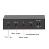 Stereo Sound Preamp, Microphone Headphone Amplifier with 3 Ports, Professional