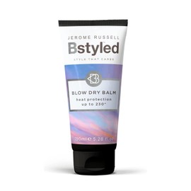 Jerome Russell BStyled Blow Dry Balm - Extend your Blow Dry & Keep Hair Moisturised, Heat Protection for Hair & Scalp Treatment, with Pomegranate & Turmeric, Vegan, 150ml