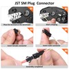 Preciva Wire Crimping Tool Connector kit, 1050Pcs JST-SM Connectors Set,