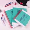 MILAN® Notizbuch A5, Spiralbindung, Hardcover, kariert, 80 Blatt, 95 g/m²,
