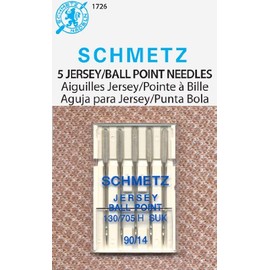 SCHMETZ Jersey (130/705H SUK) Sewing Machine Needles - Carded - Size 90/14