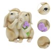 Generic Easter Bunny Statue Rabbit Garden Figurine Cute Easter Decoration