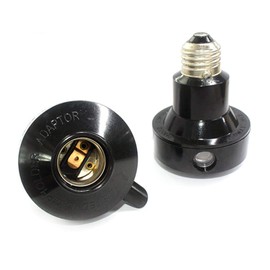 TWDRTDD Indoor/Outdoor Light Control Socket with Photocell,Automatic Dusk to Dawn Light Activated Socket Adapter for E26 E27 Base Lamps and Fixtures (Black,JL-302A)