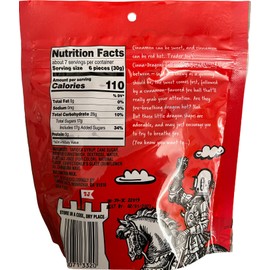 Trader Joe's Cinna-Dragons Cinnamon Flavored Hot Spicy Soft & Chewy Gummy Candy (Pack of 3)
