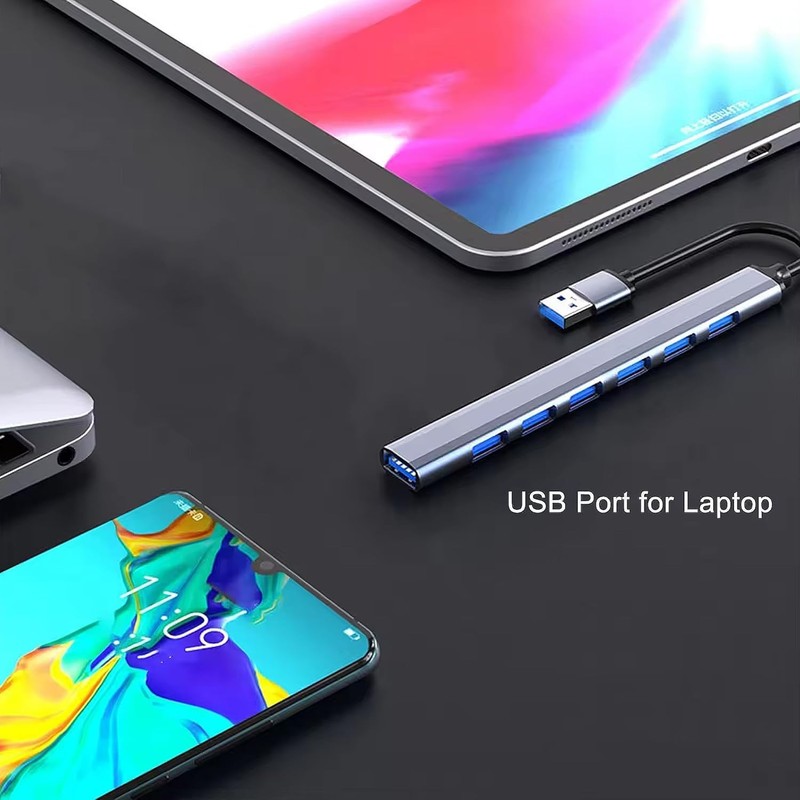 ROOMIE hivE USB Extender Hub, 3.0, 7 Ports Aluminium Hub
