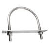 sourcing map Round U-Bolt 4.33"(110mm) Inner Width 142mm Length Steel