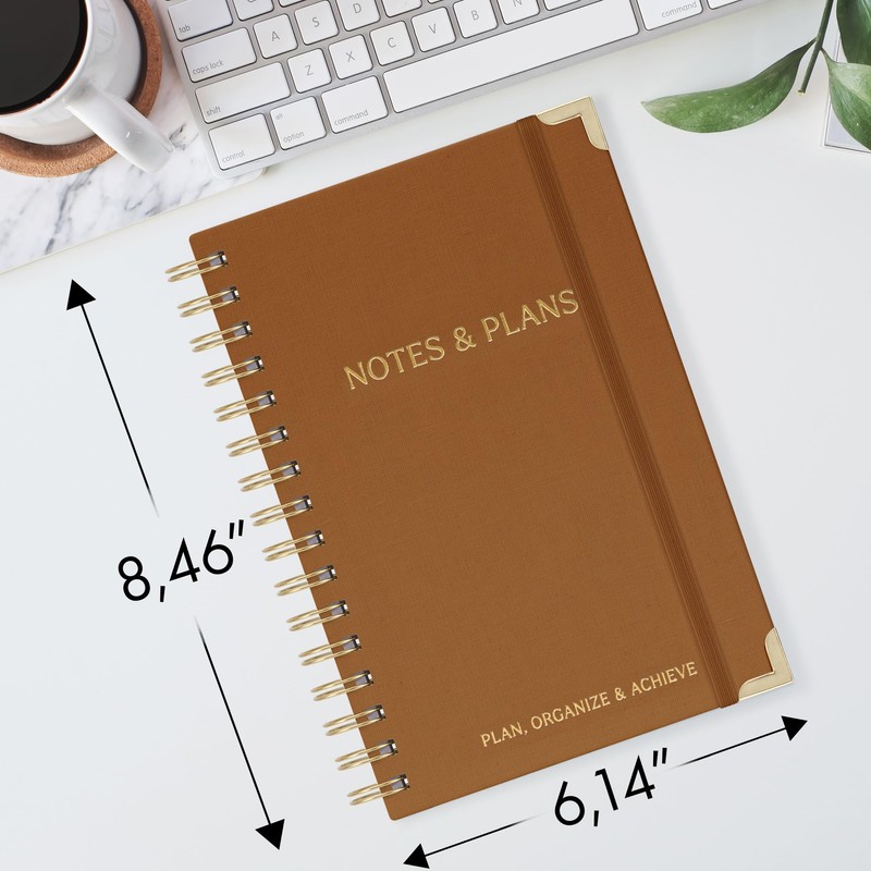Aesthetic Daily Planner And Notebook With Hourly Schedule - Aesthetic