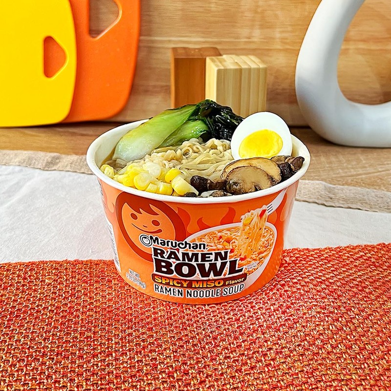 Maruchan Ramen Bowl, Spicy Miso Flavor – Japanese-Style Instant Noodle