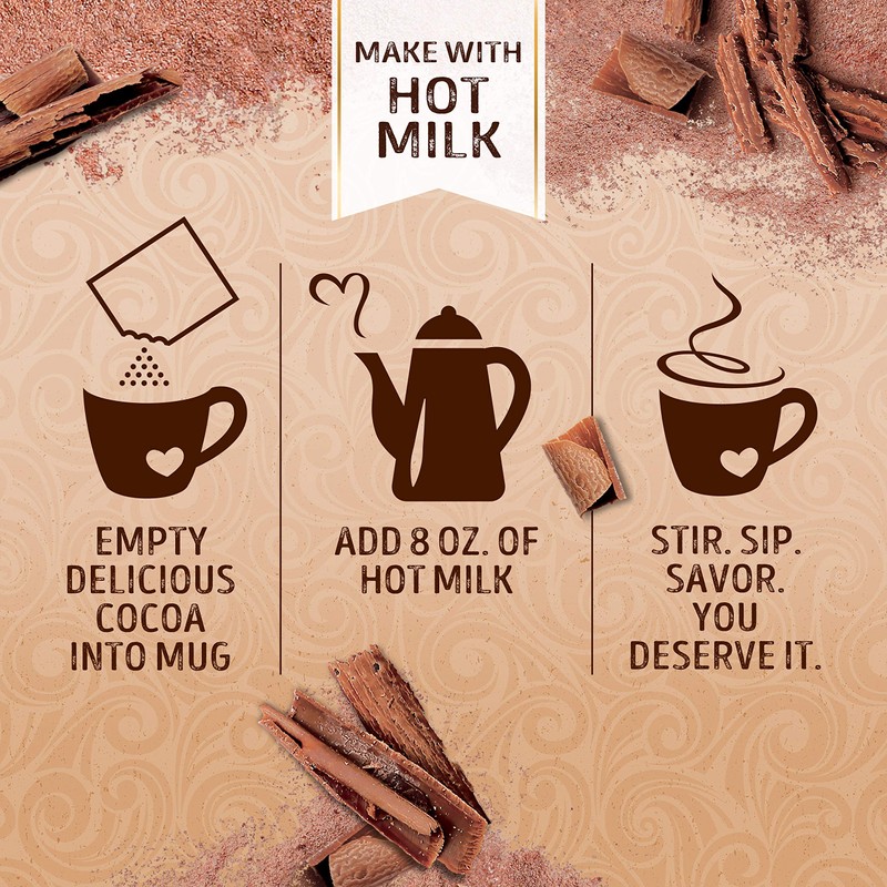 Swiss Miss Simply Cocoa Dark Chocolate Flavor Hot Cocoa Mix,