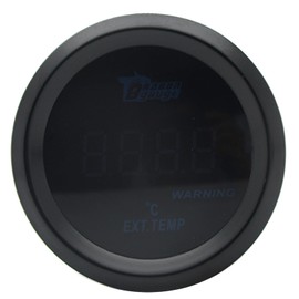 Tiny Force US 2" 52mm Digital Red LED Exhaust Gas Temp Temperature EGT Gauge with Sensor Car Renovation Celsius