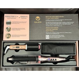 Calista Perfecter Pro Heated Round Brush with GoGo Mini Tool .50 New