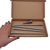 (Pack of 4) DIN 571 Galvanised Steel Hexagon Wood Screws