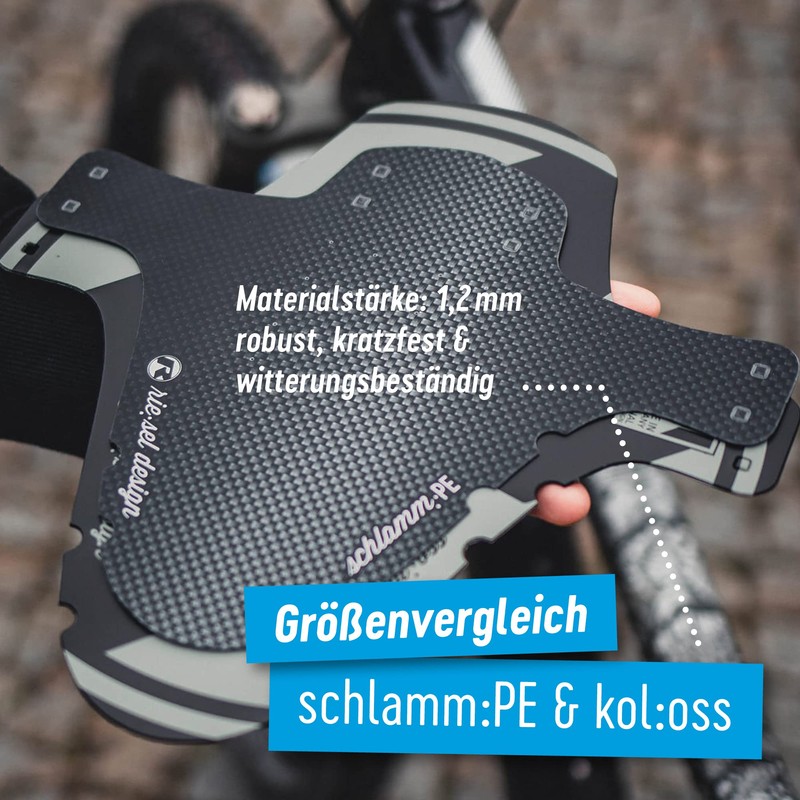 Riesel Design 1 Mudguard: PE 4 Cable Ties + 2