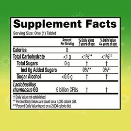 Culturelle Kids Probioticos Niños, 60 Tabletas Masticables