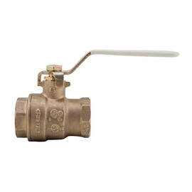 Watts LFFBV-3C-M1 2-Piece Full Port Ball Valve, 1 1/2 Inch, Threaded End Connections, Brass Body and Chrome Plated Brass Ball