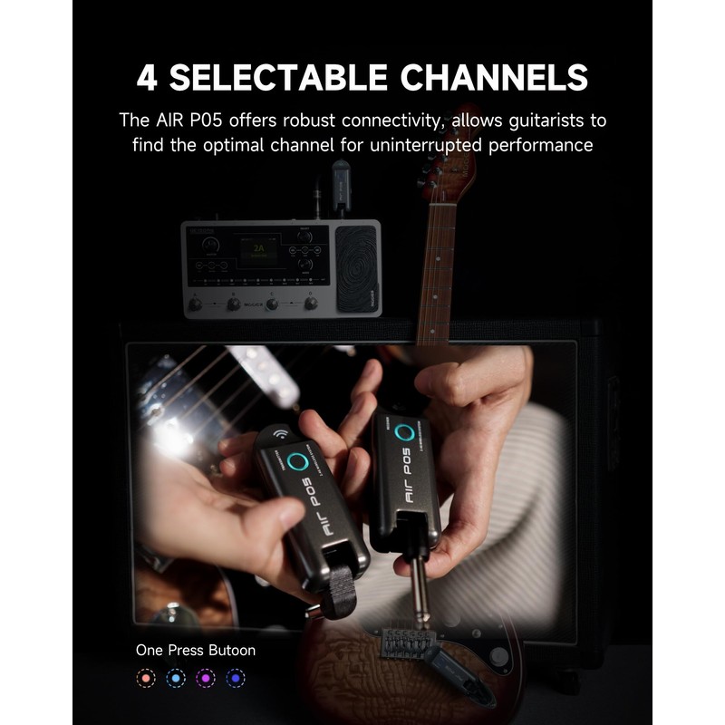 MOOER Air P05 Wireless System Instruments Tansmitter and Reciever for