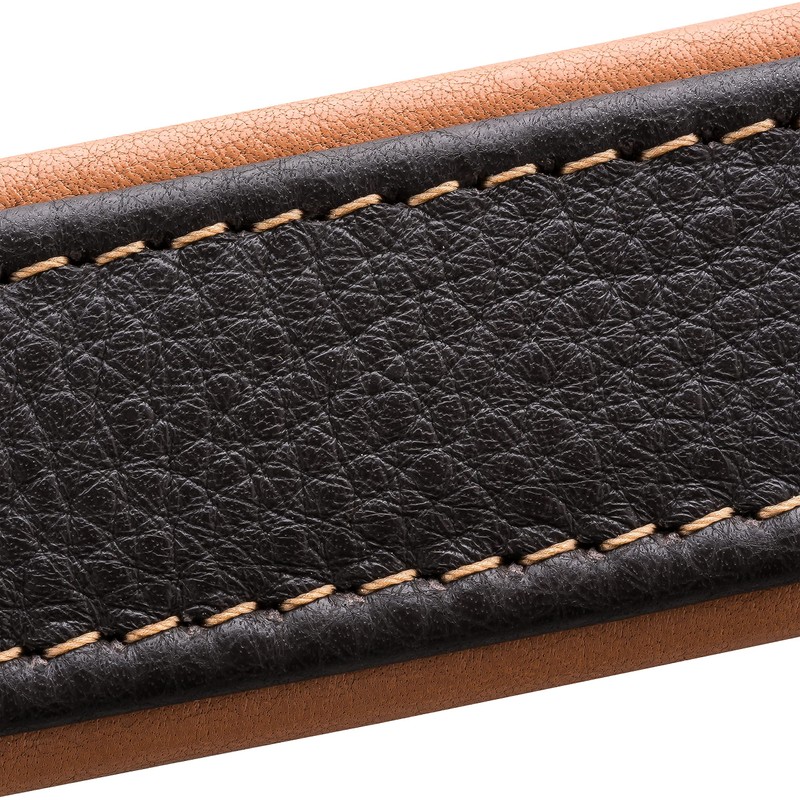 Schnüffelfreunde Fun Line Leather Dog Collar for Large, Medium and