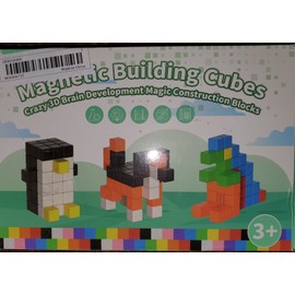 Aplusers Magnetic Building Cubes Ages 3+ Aplusers 54 Pc Set