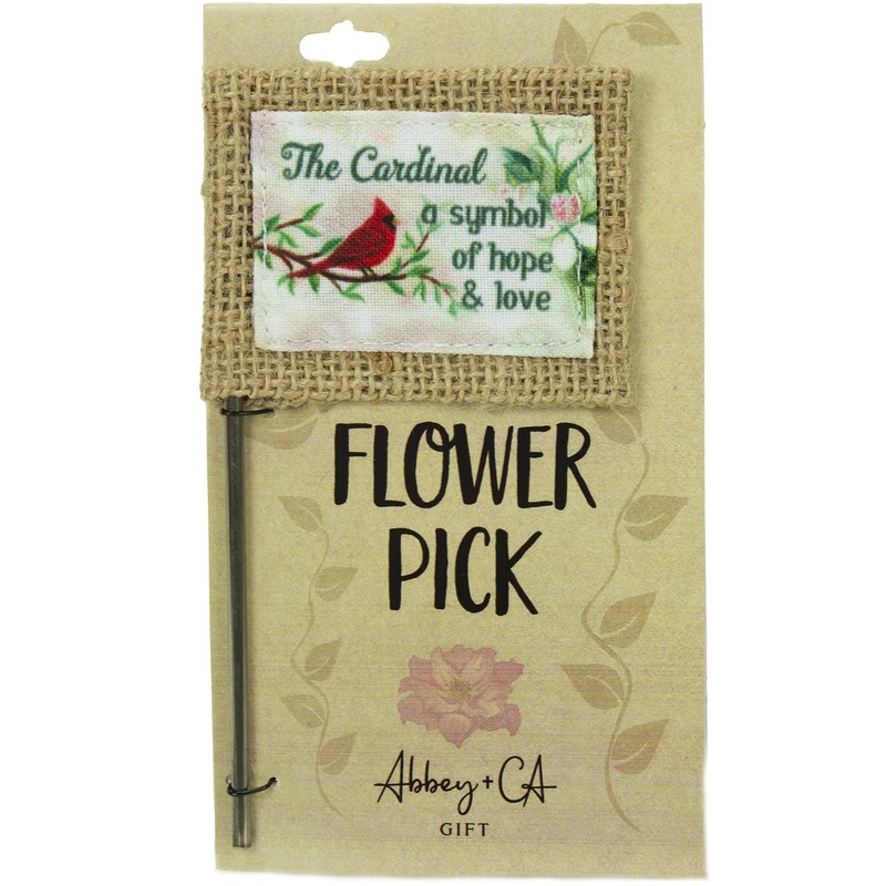 Abbey & CA Gift Cardinal Flag Flower Pick