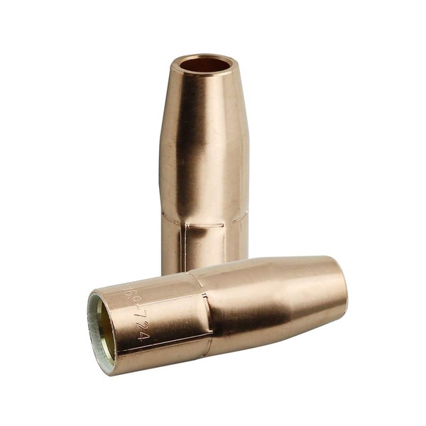 WeldingCity Gas Nozzles for Miller M-100 (M-10) M-150 (M-150) M-25 M-40 and Hobart H-series MIG Welding Guns (2pk-169724)