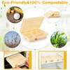 Havawish 30 Pack(60 Pcs) 5 Compartments Compostable Plates with Lids
