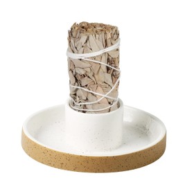 Sage Holder for Burning, White Sage Tray, Smudge Bowl, Sage Bundle Burner, Ceramic Sage Bowl, Smudging Burn Bowl for Sage, Ideal for Smudging Palo Santo Candles, Simple, Sturdy, Terracotta