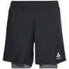 Odlo Men's Run Easy 5 Inch 2-in-1 Shorts, Black -