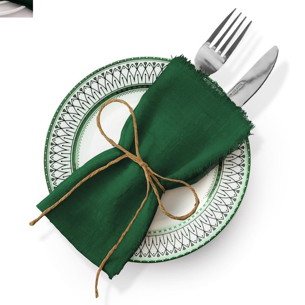 Cotton Linen Napkin Set of 6 Square Napkin Wedding Party