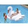 Poolmaster Jumbo Swimming Pool Float Rider, Swan, White Extra Large