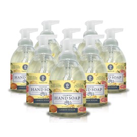 Nature's Oil Foaming Hand Soap, Lemon Sugar, 10 Fluid Ounces (Case of 8)