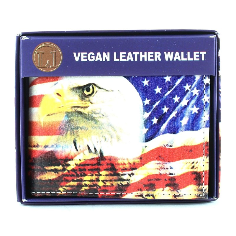 Leather Impressions Bifold Wallet for Men – Slim Vegan Leather
