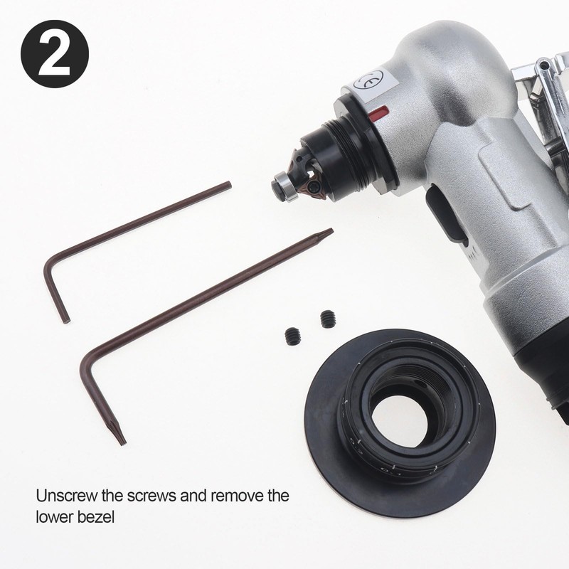 Omninmo Pneumatic Chamfering Tool Handheld, 2-in-1 Pneumatic Chamfering Machine, Mini